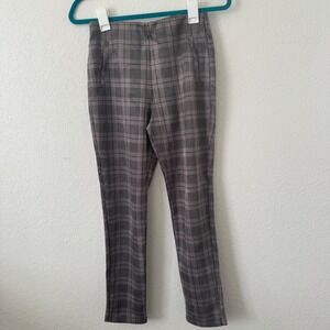 Active USA‎ Plaid Pants Womens Small Career Casual Pull On Stretch